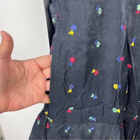 NEW Tuckernuck Floral Embroidered Callahan Shirt Dress Long Sleeve Size Small - Picture 8 of 11